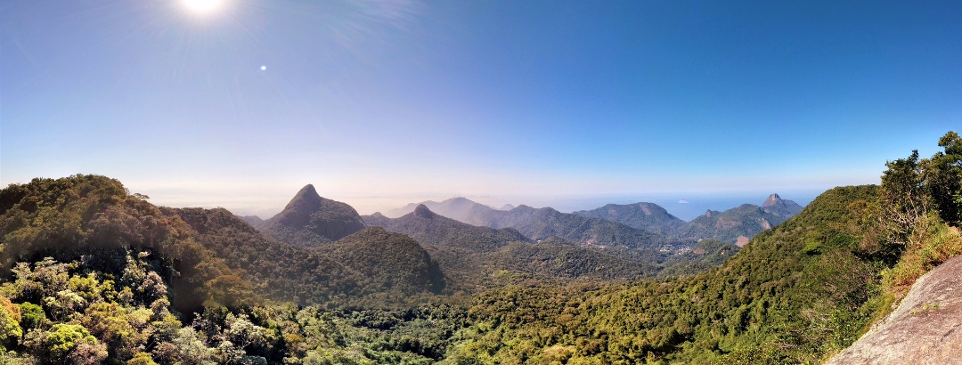 Vista do Bico do Papagaio no Parque Nacional da Tijuca, Rio de Janeiro - Brasil