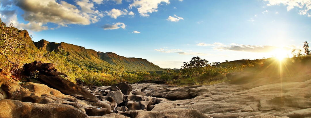 Vale da Lua no Parque Nacional da Chapada dos Veadeiros, Goiás - Brasil