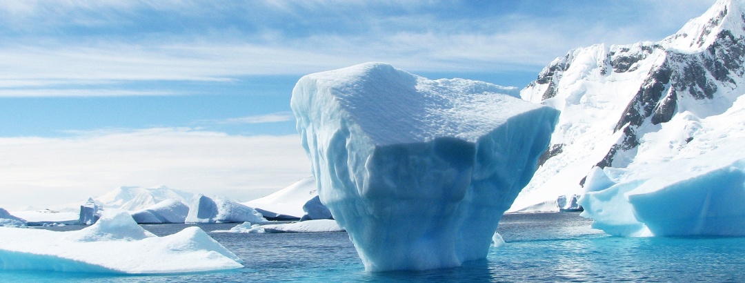 Ice landscape in Antarctic