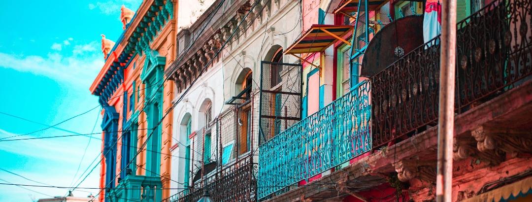 La Boca neighborhood in Buenos Aires, Argentina